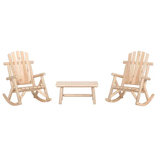 Gossi set mobilier de gradina, 3 piese, lemn masiv de molid