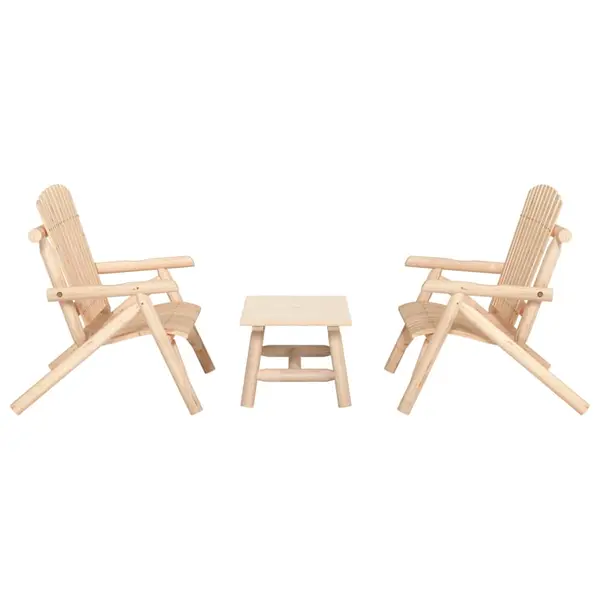Gossi set mobilier de gradina, 3 piese, lemn masiv de molid