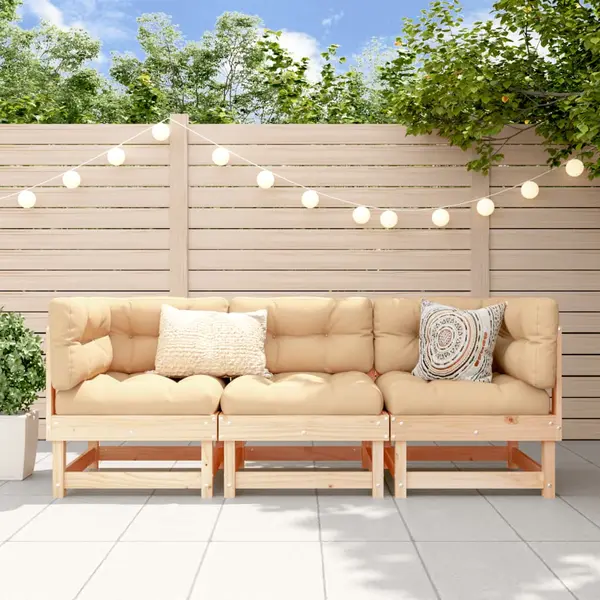 Gossi set mobilier de gradina, 3 piese, lemn masiv de pin