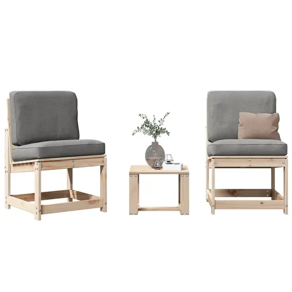 Gossi set mobilier de gradina, 3 piese, lemn masiv de pin