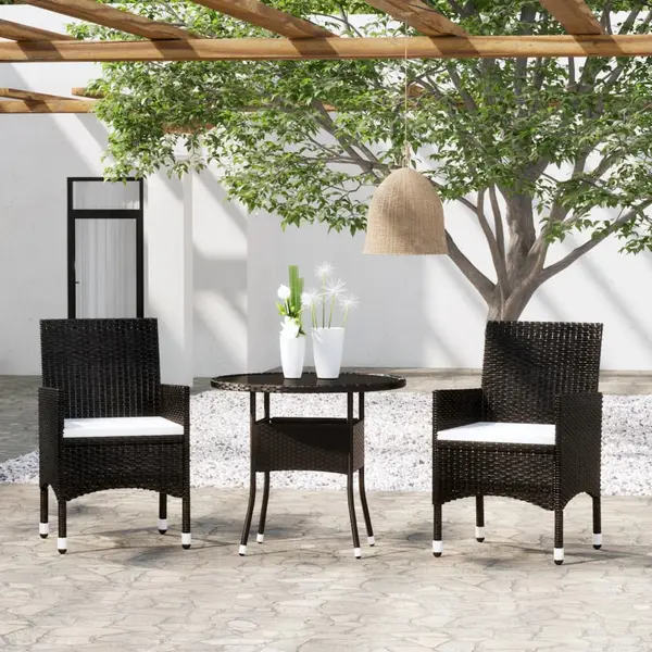 Gossi set mobilier de gradina, 3 piese, poliratan