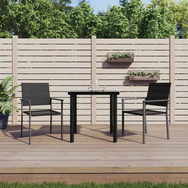 Gossi set mobilier de gradina, 3 piese, poliratan si otel