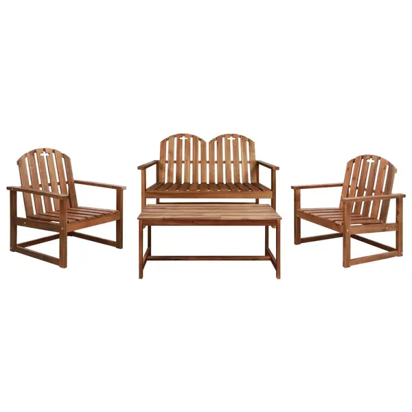 Gossi set mobilier de gradina, 4 piese, lemn masiv de acacia