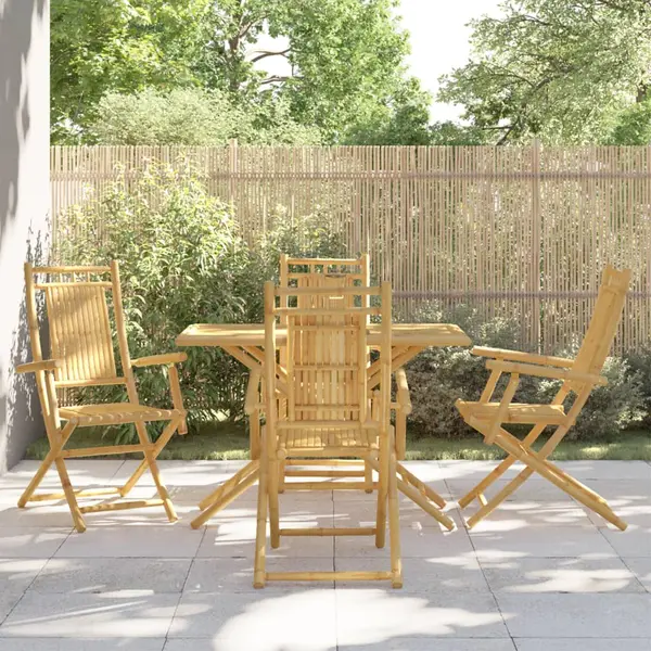 Gossi set mobilier de gradina, 5 piese, bambus