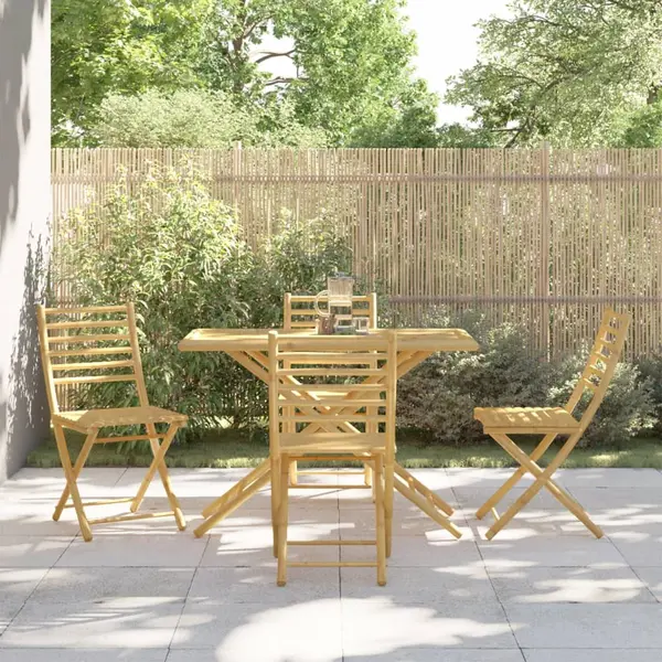 Gossi set mobilier de gradina, 5 piese, bambus