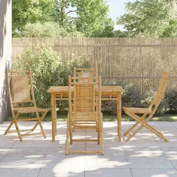 Gossi set mobilier de gradina, 5 piese, bambus