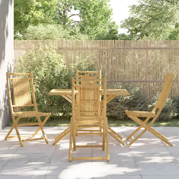 Gossi set mobilier de gradina, 5 piese, bambus