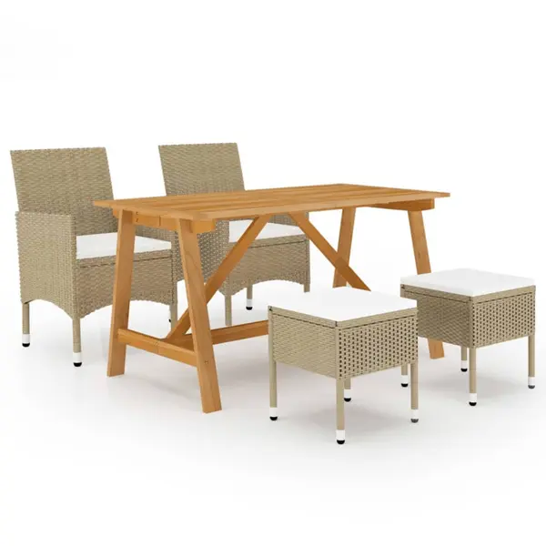 Gossi set mobilier de gradina, 5 piese, bej