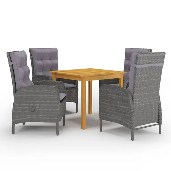 Gossi set mobilier de gradina, 5 piese, gri