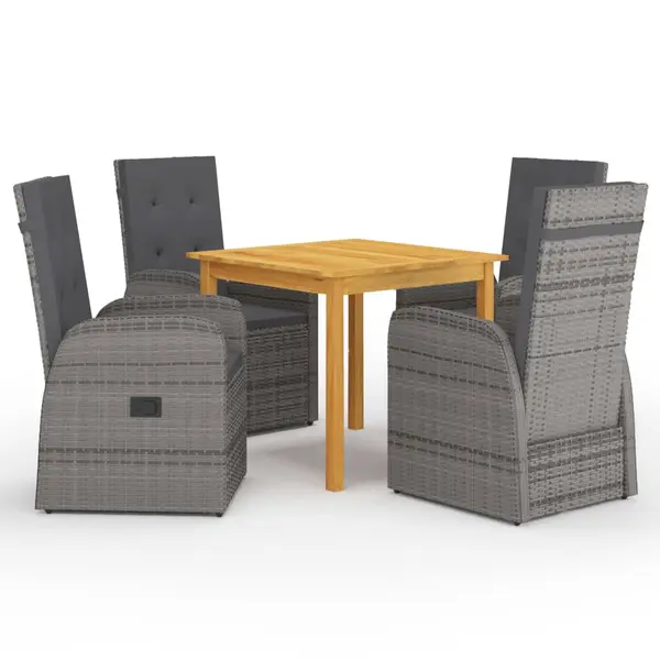 Gossi set mobilier de gradina, 5 piese, gri