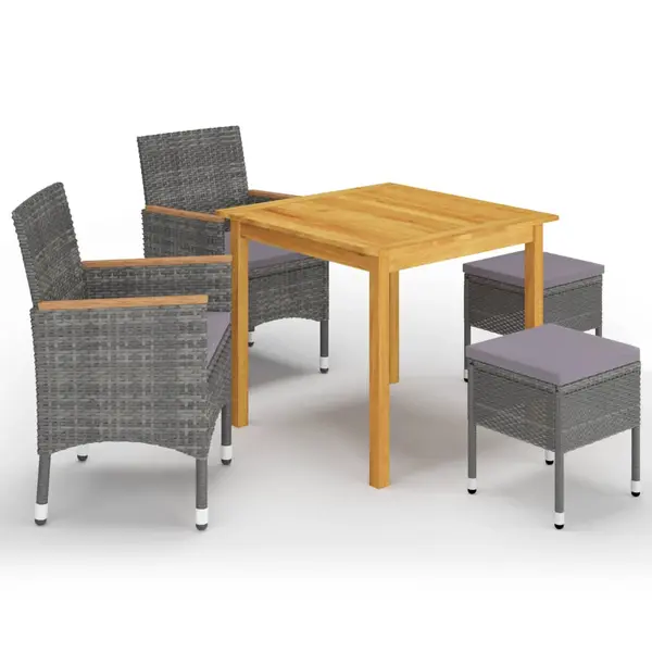Gossi set mobilier de gradina, 5 piese, gri