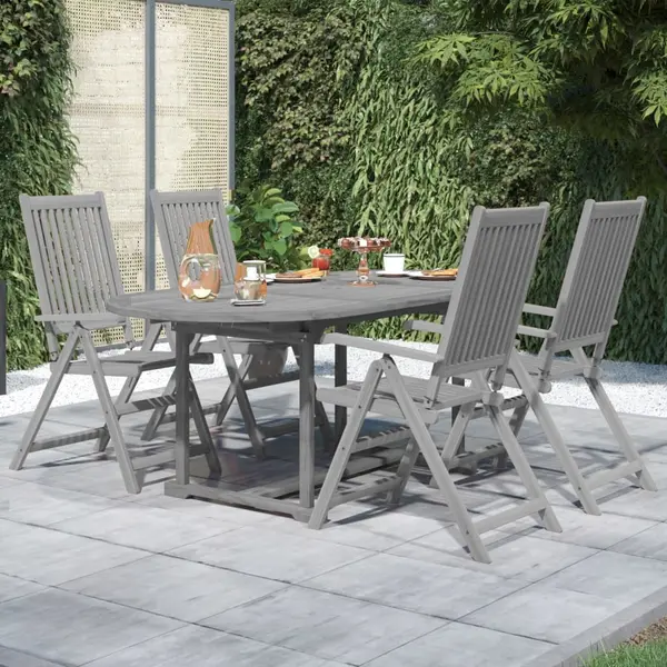 Gossi set mobilier de gradina, 5 piese, lemn masiv de acacia