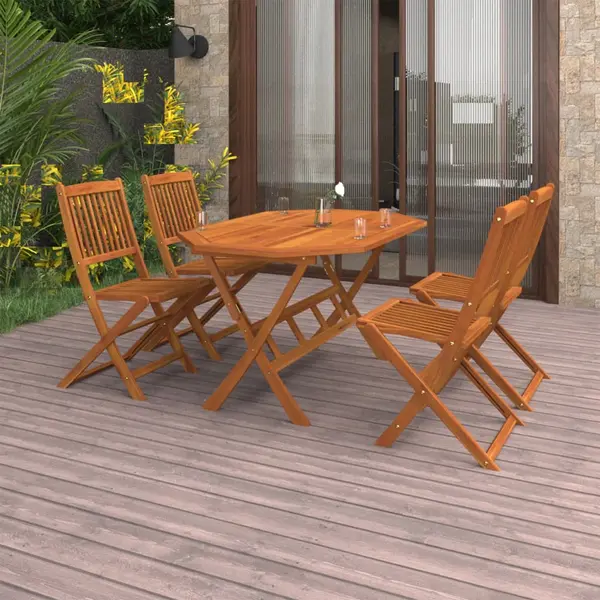 Gossi set mobilier de gradina, 5 piese, lemn masiv de acacia