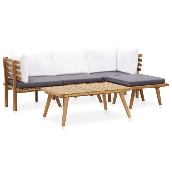 Gossi set mobilier de gradina, 5 piese, lemn masiv de acacia