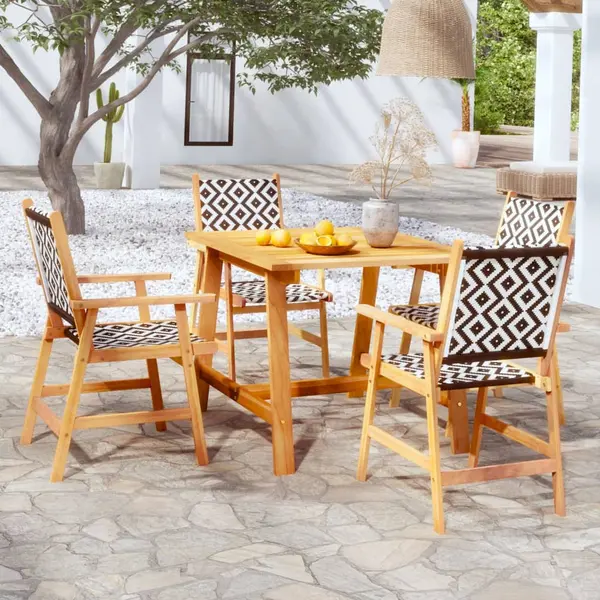 Gossi set mobilier de gradina, 5 piese, lemn masiv de acacia
