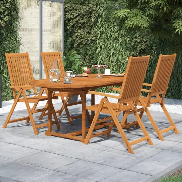 Gossi set mobilier de gradina, 5 piese, lemn masiv de acacia