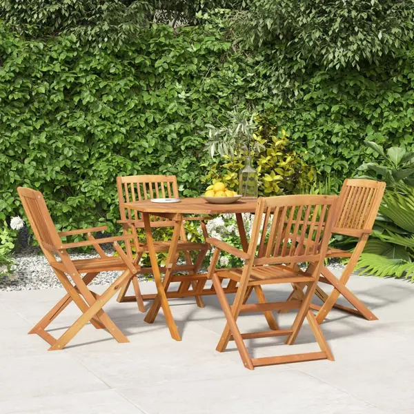Gossi set mobilier de gradina, 5 piese, lemn masiv de acacia