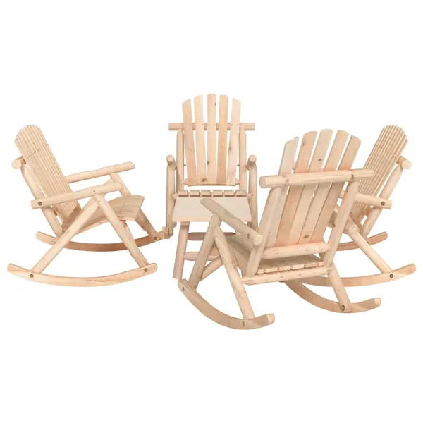 Gossi set mobilier de gradina, 5 piese, lemn masiv de molid