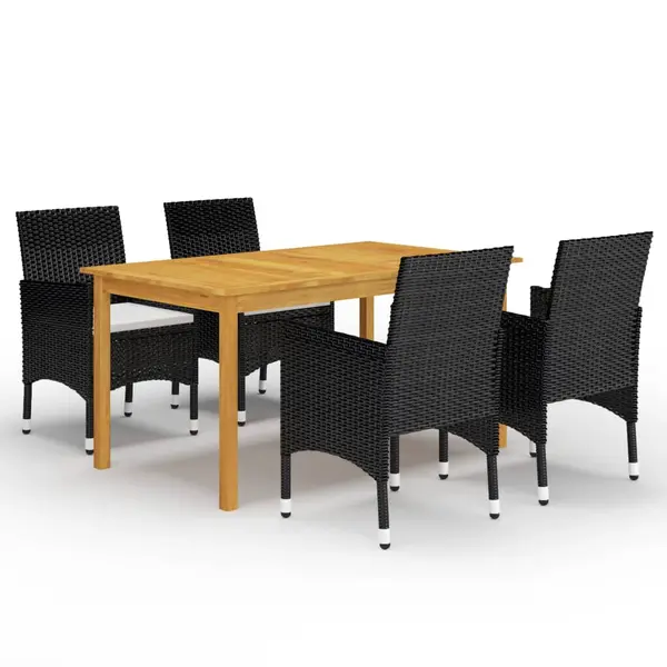 Gossi set mobilier de gradina, 5 piese, negru