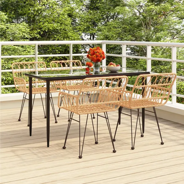 Gossi set mobilier de gradina, 5 piese, poliratan