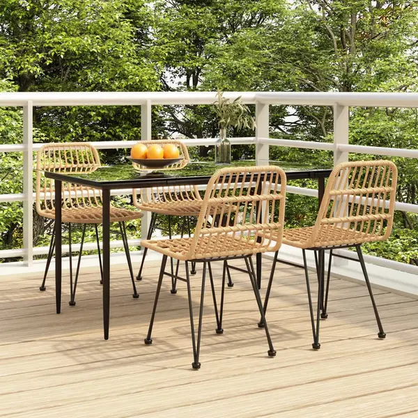 Gossi set mobilier de gradina, 5 piese, poliratan