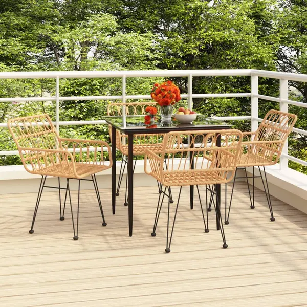 Gossi set mobilier de gradina, 5 piese, poliratan