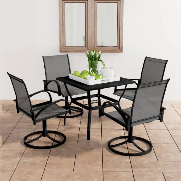 Gossi set mobilier de gradina, 5 piese, textilena si otel