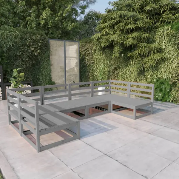 Gossi set mobilier de gradina, 6 piese, lemn masiv de pin