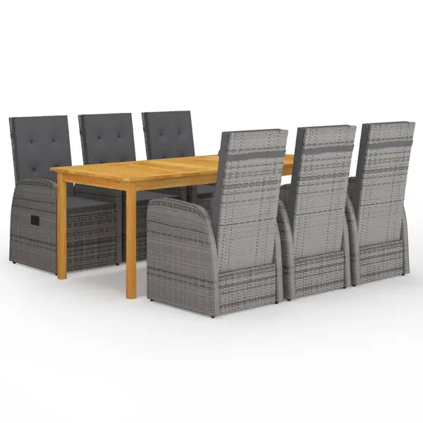 Gossi set mobilier de gradina, 7 piese, gri
