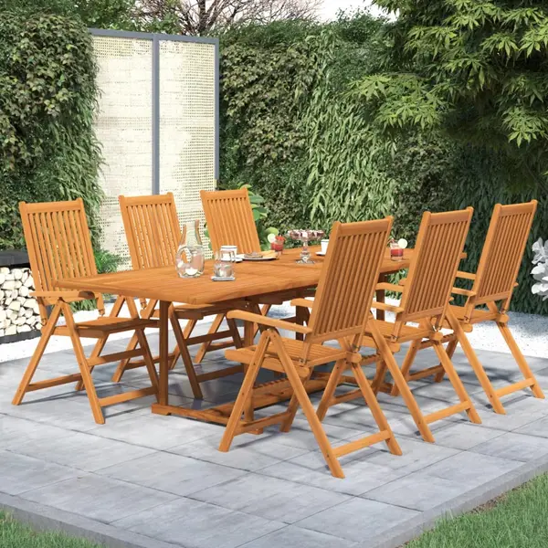 Gossi set mobilier de gradina, 7 piese, lemn masiv de acacia