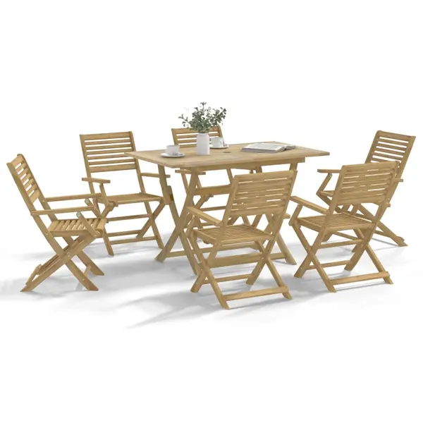 Gossi set mobilier de gradina, 7 piese, lemn masiv de acacia