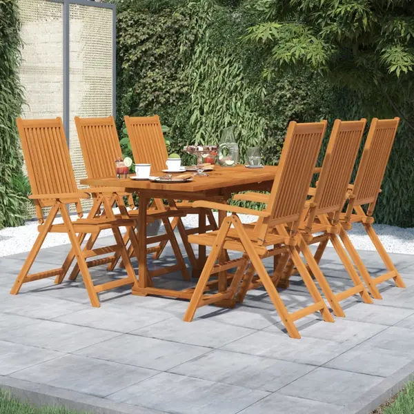 Gossi set mobilier de gradina, 7 piese, lemn masiv de acacia