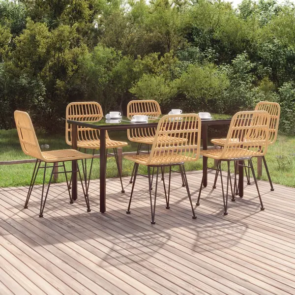 Gossi set mobilier de gradina, 7 piese, poliratan