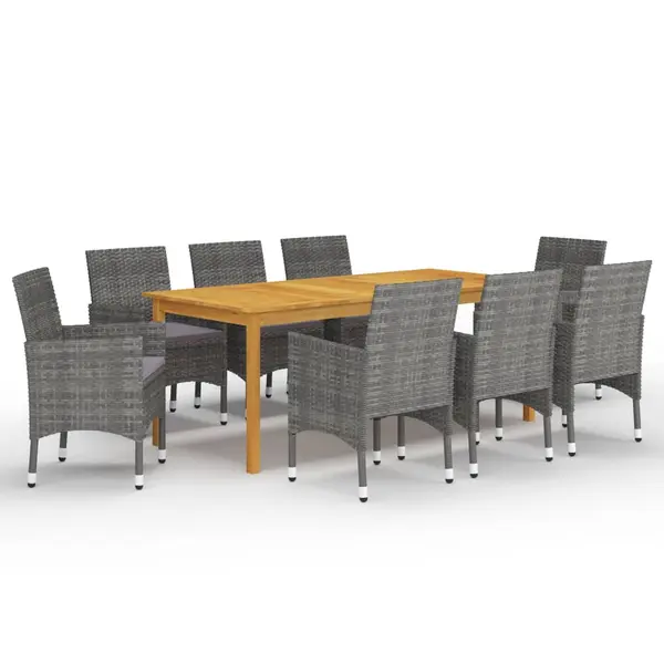 Gossi set mobilier de gradina, 9 piese, gri
