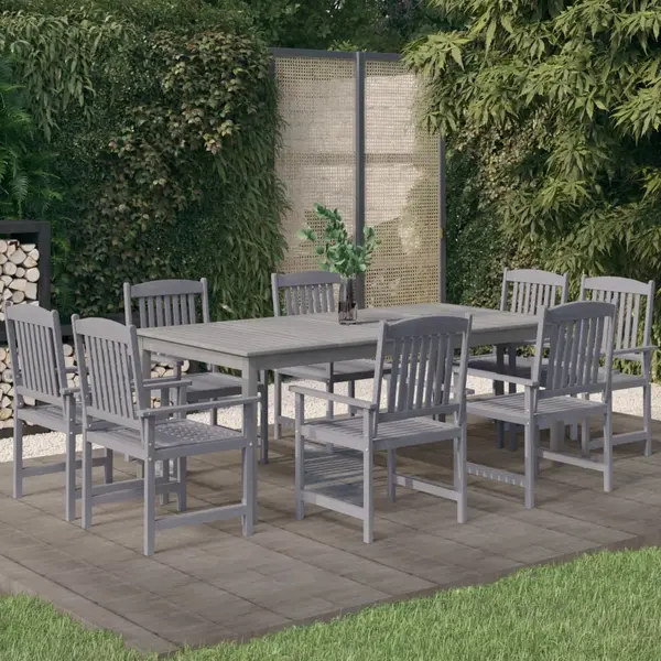 Gossi set mobilier de gradina, 9 piese, lemn masiv de acacia