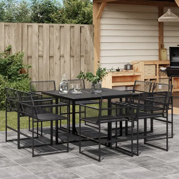 Gossi set mobilier de gradina, 9 piese, poliratan
