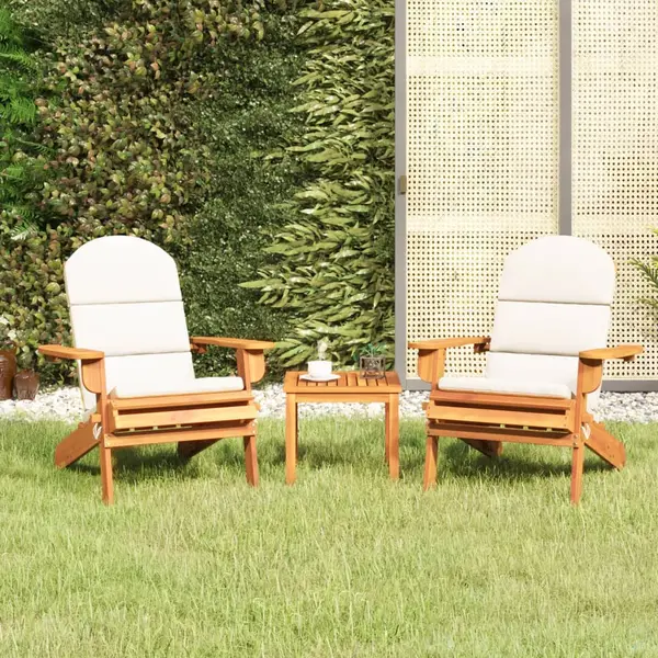 Gossi set mobilier de gradina adirondack, 3 piese, lemn masiv acacia
