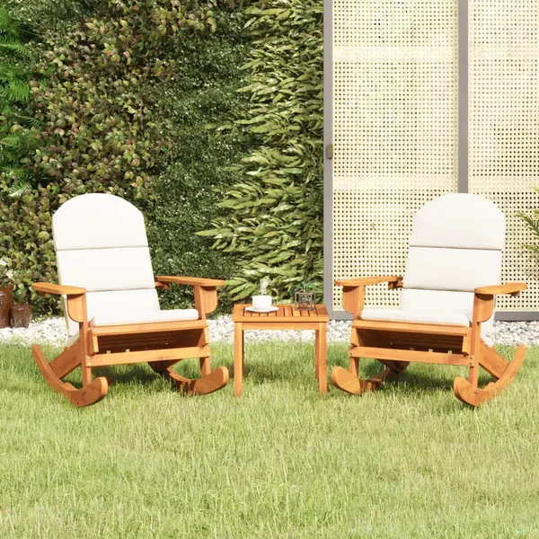 Gossi set mobilier de gradina adirondack, 3 piese, lemn masiv acacia