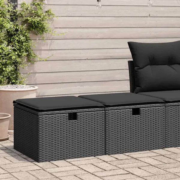 Gossi set mobilier de gradina cu perne, 2 piese poliratan/lemn acacia