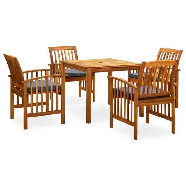 Gossi set mobilier de gradina cu perne, 5 piese, lemn masiv de acacia