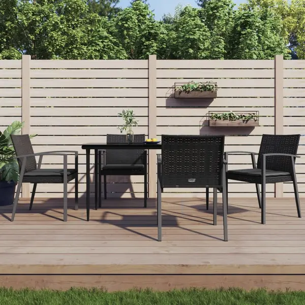 Gossi set mobilier de gradina cu perne, 5 piese, poliratan si otel