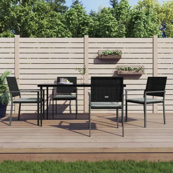 Gossi set mobilier de gradina cu perne, 5 piese, poliratan si otel
