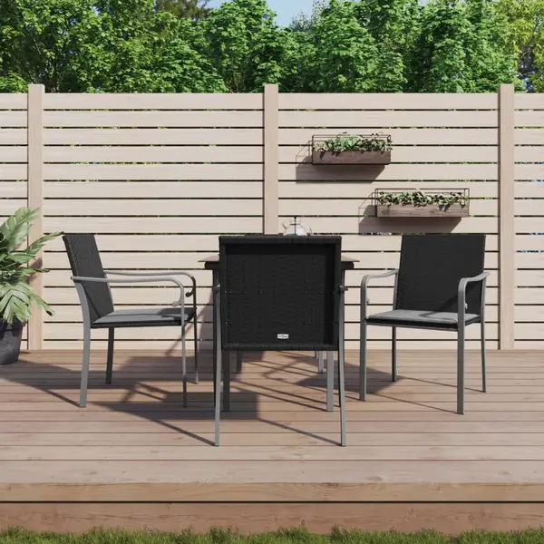 Gossi set mobilier de gradina cu perne, 5 piese, poliratan si otel