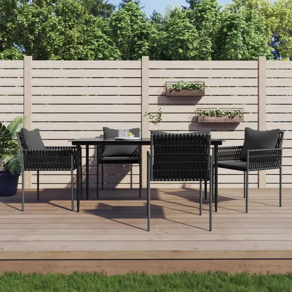 Gossi set mobilier de gradina cu perne, 5 piese, poliratan si otel