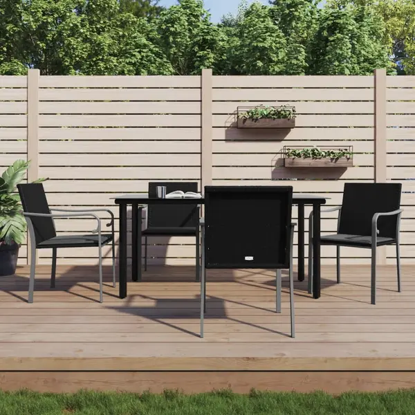 Gossi set mobilier de gradina cu perne, 5 piese, poliratan si otel