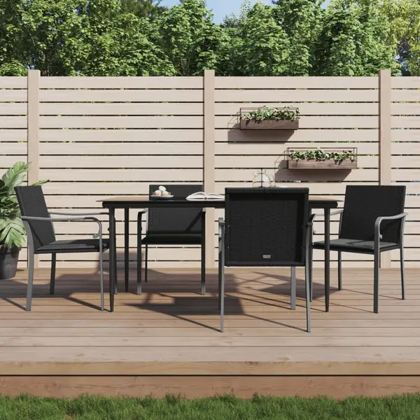 Gossi set mobilier de gradina cu perne, 5 piese, poliratan si otel