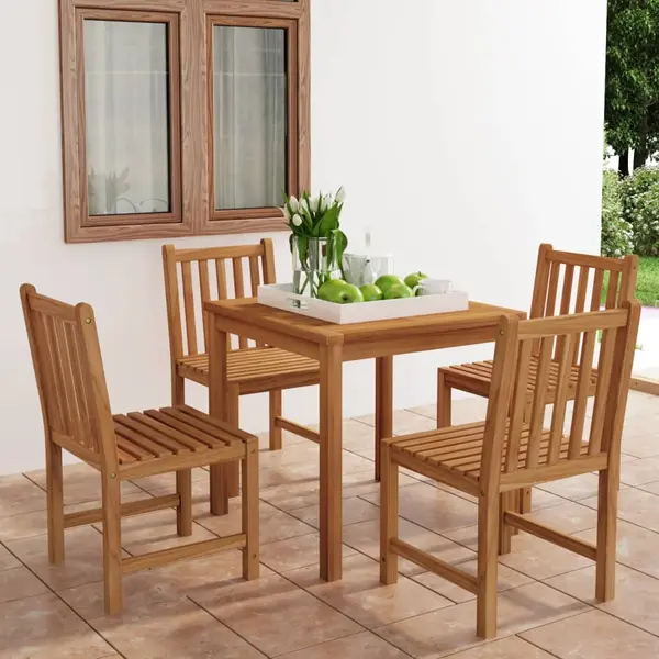 Gossi set mobilier gradina, 5 piese, lemn masiv de tec