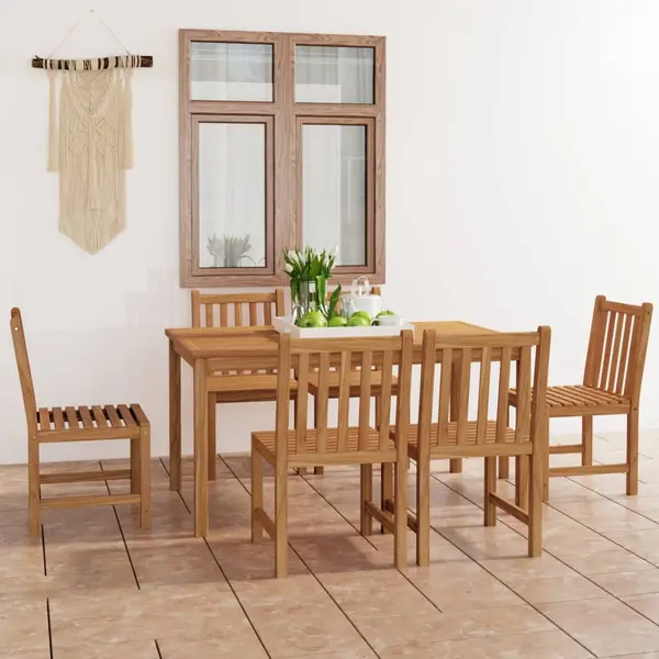 Gossi set mobilier gradina, 7 piese, lemn masiv de tec