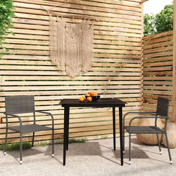 Gossi set mobilier pentru gradina, 3 piese, gri