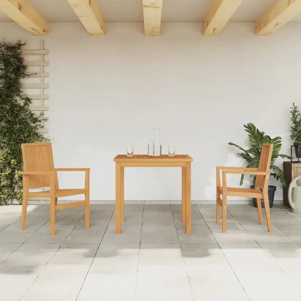 Gossi set mobilier pentru gradina, 3 piese, lemn masiv de tec